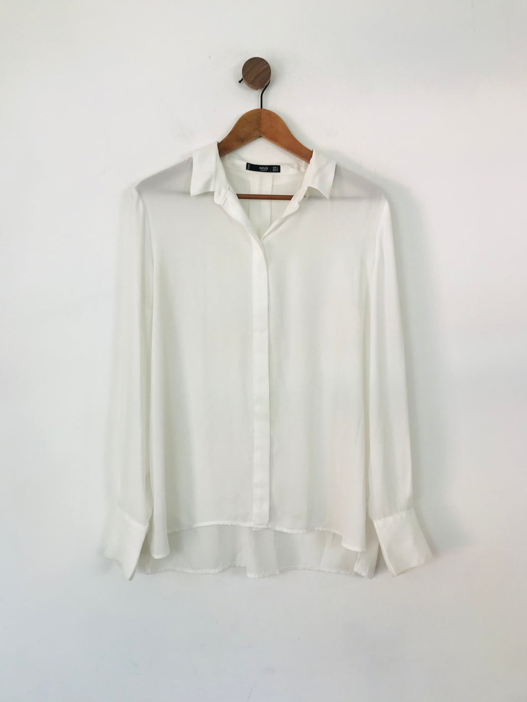 Mango Women's  Button-Up Shirt | L UK14 | White