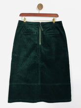 Load image into Gallery viewer, Boden Women&#39;s Corduroy Midi Skirt | UK12 | Green
