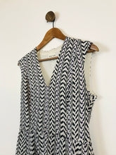 Load image into Gallery viewer, Reiss Women&#39;s Silk Patterned A-Line Dress | UK12 | Beige

