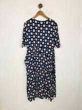 Load image into Gallery viewer, Hobbs Women&#39;s Floral Polka Dot Sheath Dress | UK16 | Blue
