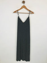 Load image into Gallery viewer, Zara Women&#39;s Polka Dot Shift Dress | S UK8 | Black
