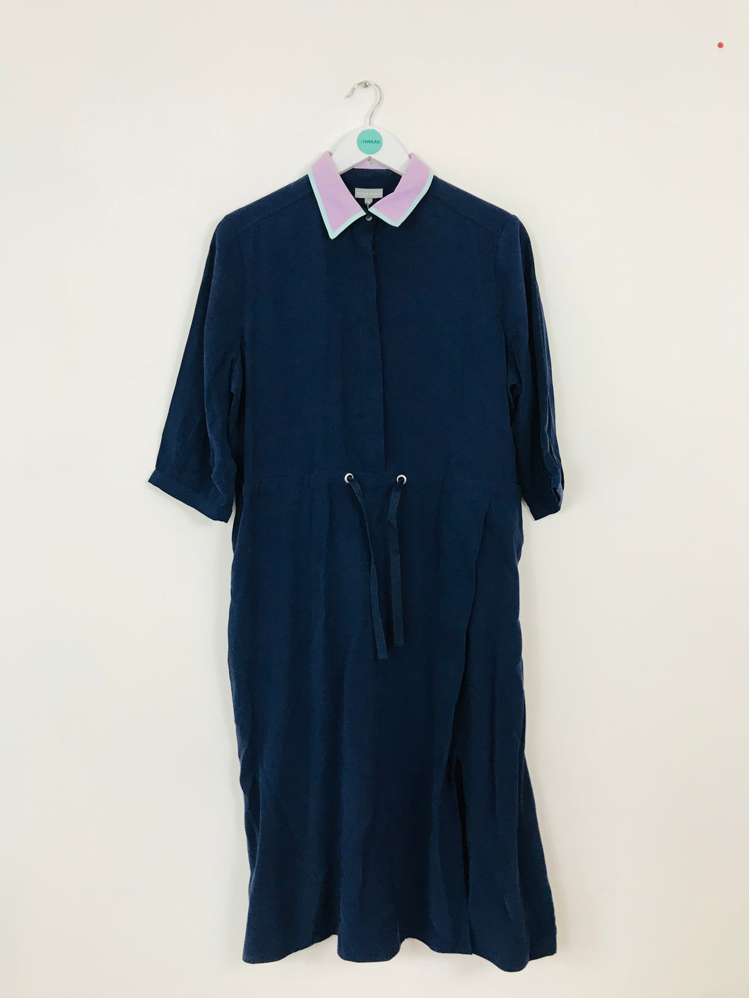 Oliver Bonas Women’s Shirt Shift Dress NWT | UK10 | Navy Blue