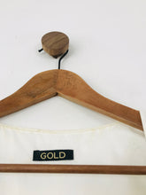 Load image into Gallery viewer, Gold Women&#39;s Ruffle Sheath Dress | UK14 | Blue
