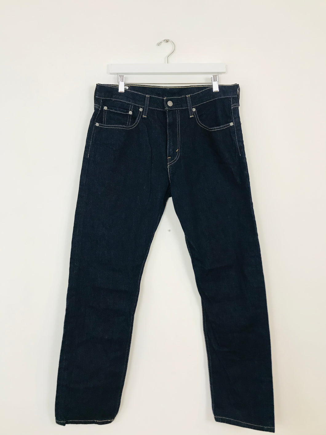 Levi’s Men’s 502 Straight Tapered Jeans | 32 | Dark Blue