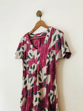 Load image into Gallery viewer, White Stuff Women&#39;s Long Patterned T-Shirt | UK12 | Pink
