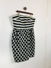 Load image into Gallery viewer, Hobbs Women&#39;s Polka Dot Striped Sheath Dress NWT | UK16 | Multicolour
