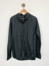 Load image into Gallery viewer, Ted Baker Men&#39;s Cotton Check Gingham Button-Up Shirt | 4 | Black

