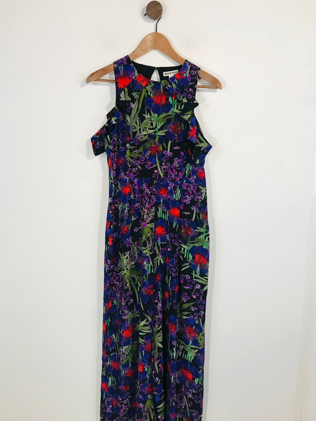 Whistles Women's Silk Floral Jumpsuit | UK12 | Multicoloured