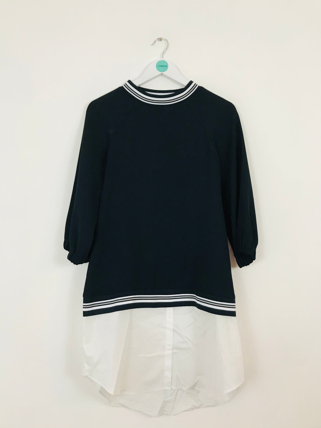 Zara Women’s Oversized Layered Jumper Shirt Dress | M | Black