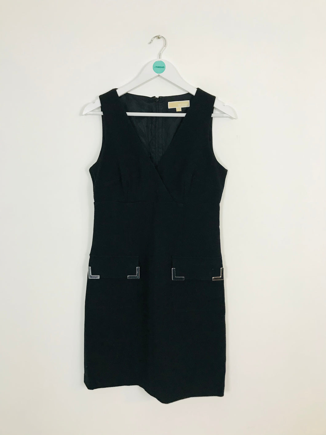 Michael Kors Women’s Fitted Pinafore Dress | US6 UK10 | Black