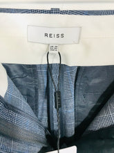 Load image into Gallery viewer, Reiss Women&#39;s Check Smart Trousers NWT | UK10 | Blue
