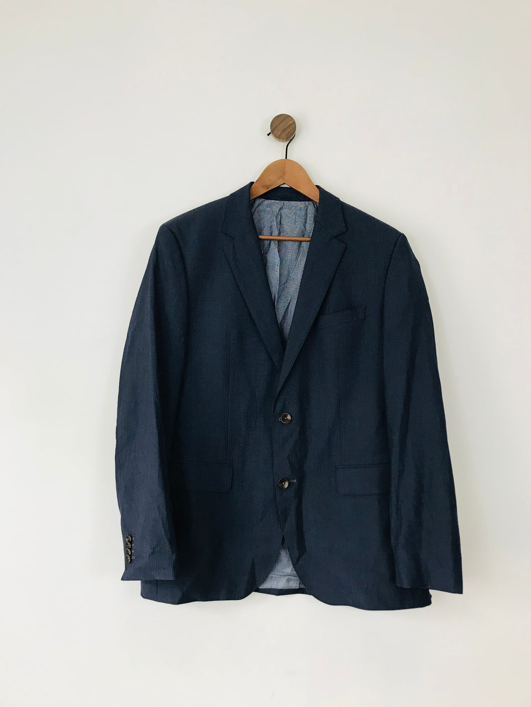 Boss Hugo Boss Men’s Wool Blazer Suit Jacket | 40R | Blue