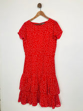 Load image into Gallery viewer, Sosandar Women&#39;s Polka Dot, Pleated Midi Dress | UK12 | Red
