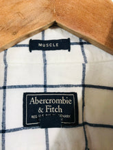 Load image into Gallery viewer, Abercrombie &amp; Fitch Men&#39;s Check Flannel Button-Up Shirt | M | White
