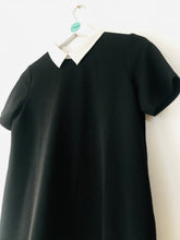 Load image into Gallery viewer, Zara Women’s Ribbed Collared Shirt Dress | M UK12 | Black
