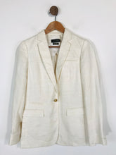 Load image into Gallery viewer, Massimo Dutti Women&#39;s Linen Blazer Jacket | EU36 UK8 | Beige
