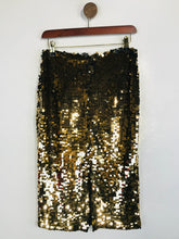 Load image into Gallery viewer, Monsoon Women&#39;s Sequin Pencil Skirt | UK10 | Brown
