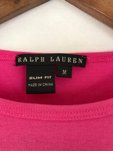 Load image into Gallery viewer, Ralph Lauren Women’s Slim Fit Tshirt | M UK10-12 | Pink
