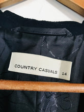 Load image into Gallery viewer, Country Casuals Women&#39;s Vintage Blazer Jacket | UK14 | Blue
