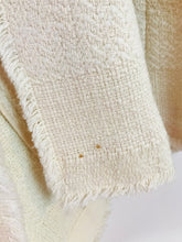 Load image into Gallery viewer, Zara Women’s Longline Tweed Overcoat | S | Cream White
