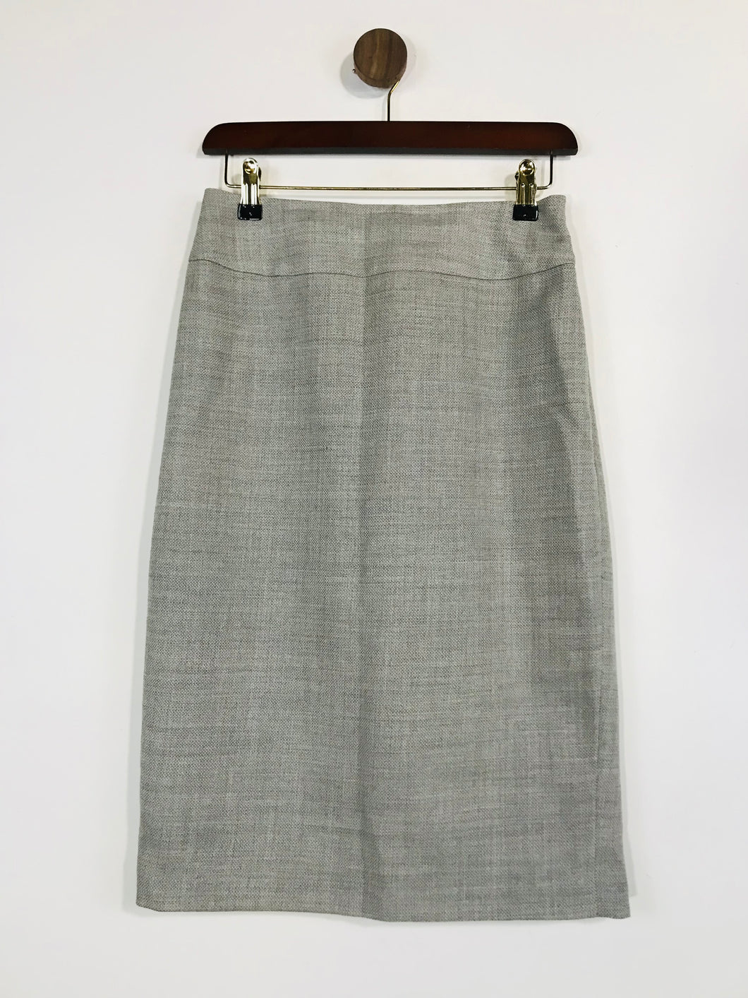 Hobbs Women's Wool Fitted Pencil Skirt | UK8 | Grey
