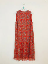 Load image into Gallery viewer, Mango MNG Women’s Pleated Midi Dress NWT | L UK14 | Multicoloured
