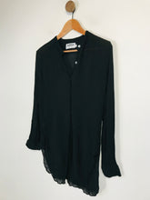 Load image into Gallery viewer, Aspesi Women&#39;s Sheer Button-Up Shirt | IT42 UK10 | Black
