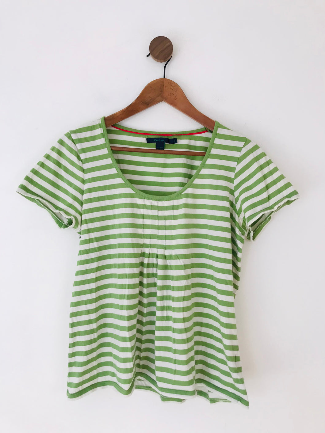 Boden Women's Striped T-Shirt | UK16 | Green