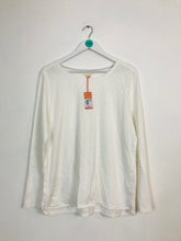 Load image into Gallery viewer, White Stuff Women’s Long Sleeve T-Shirt With Tags | UK18 | White
