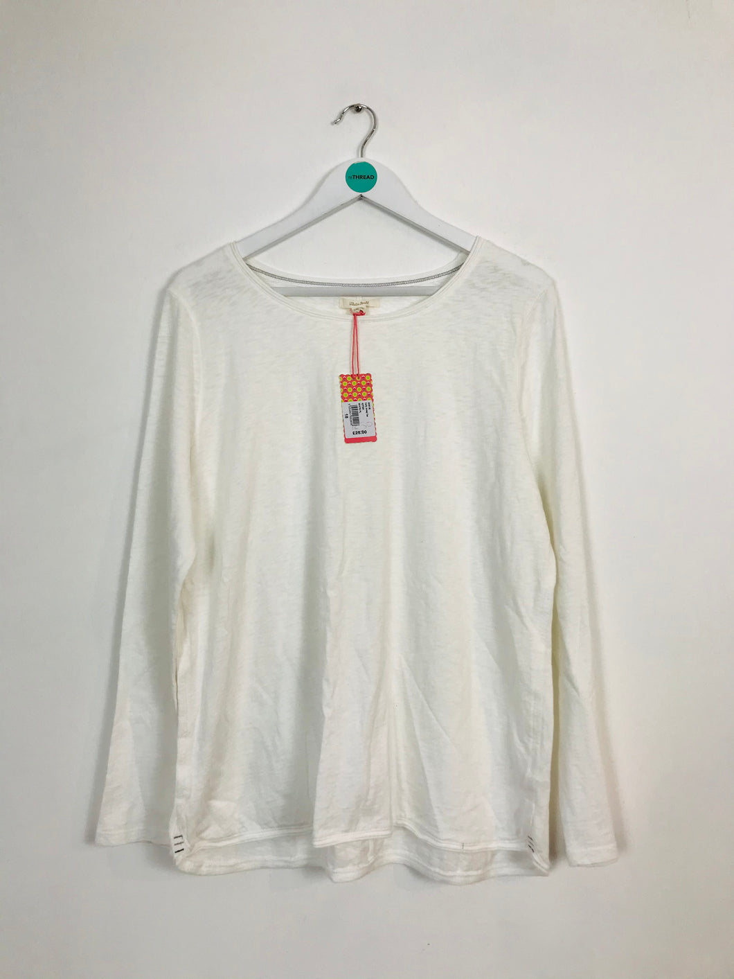 White Stuff Women’s Long Sleeve T-Shirt With Tags | UK18 | White
