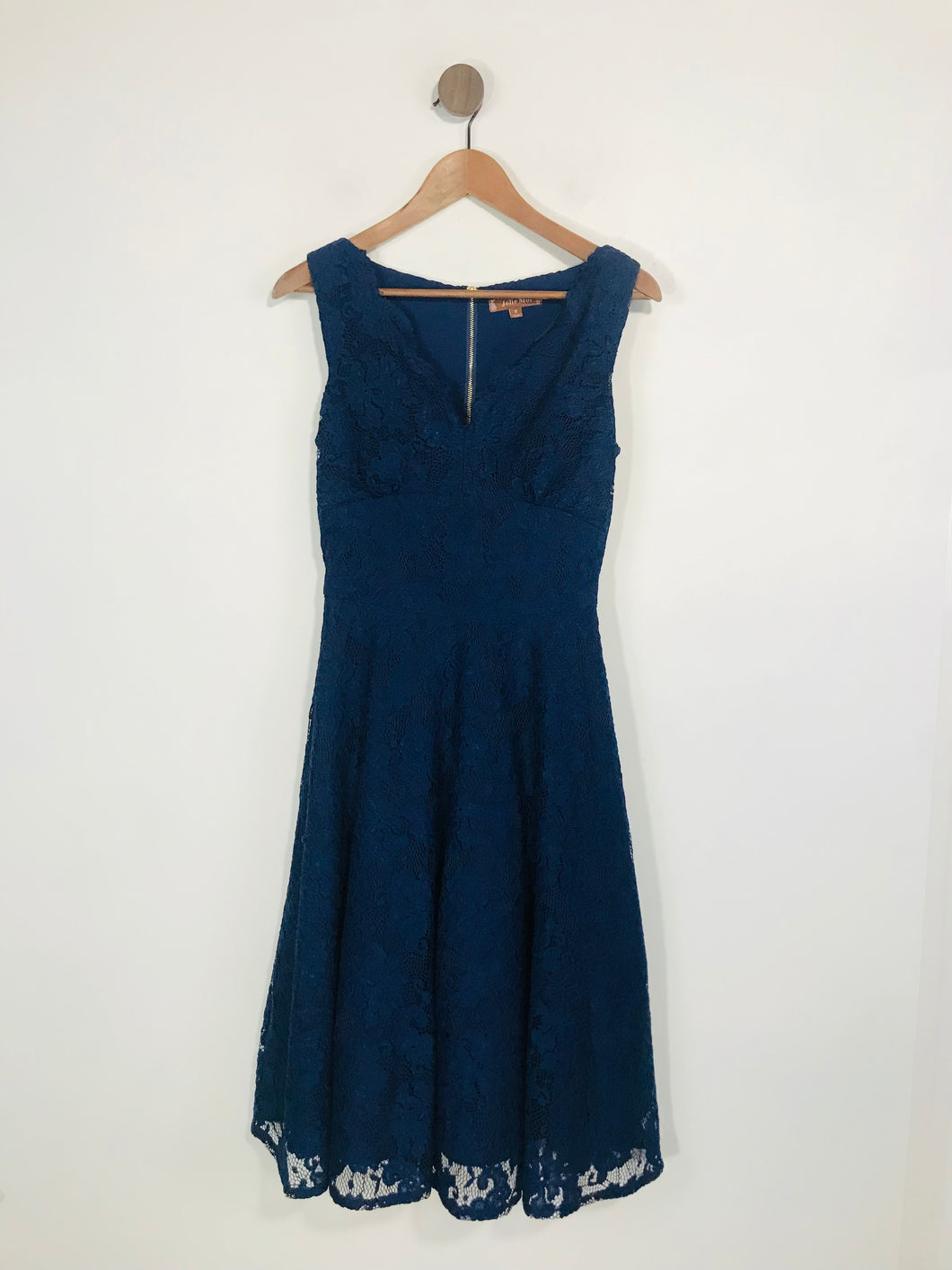 Jolie Moi Women's Smart Lace Midi Dress | UK8 | Blue