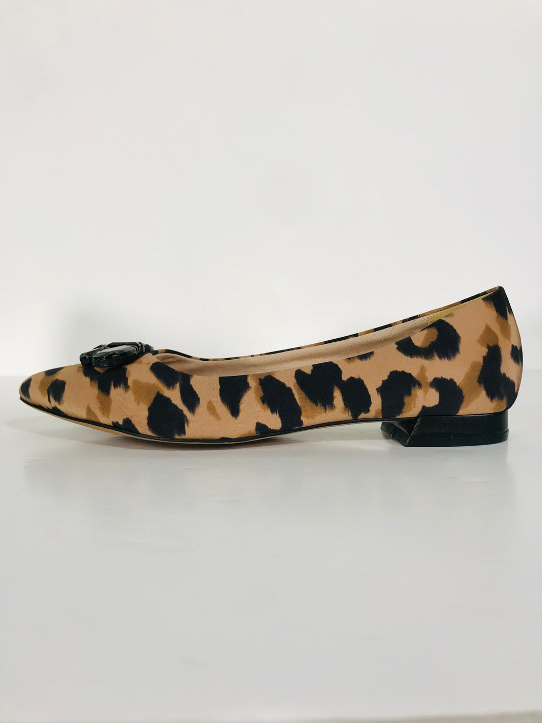 Clarks Women's Leopard Print Flats Shoes | UK6 | Brown