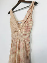 Load image into Gallery viewer, Sunny Girl Women&#39;s Polka Dot Mini Dress | UK12 | Beige
