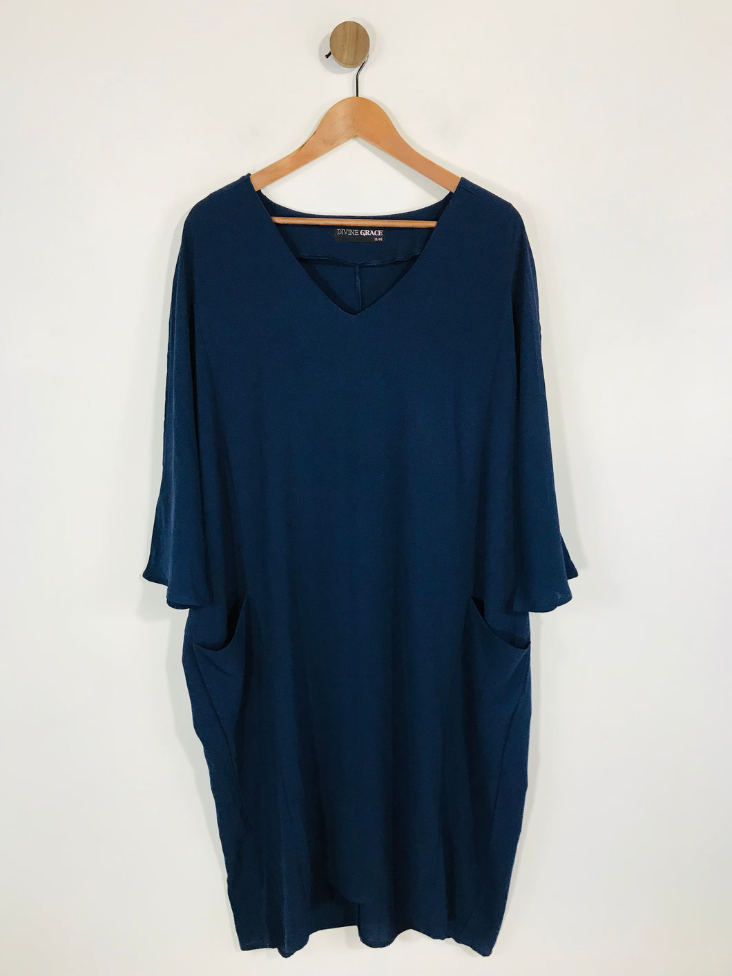 Divine Grace Women's Cold Shoulder Shift Dress | UK18 | Blue