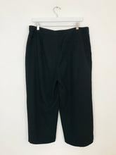 Load image into Gallery viewer, Oasis Women’s Wide Leg Culottes Cropped Trousers | UK14 | Black
