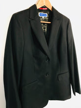 Load image into Gallery viewer, Austin Reed Women&#39;s Wool Smart Blazer Jacket | UK12 | Black
