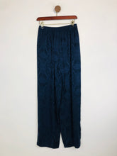 Load image into Gallery viewer, Monsoon Women&#39;s Silk High Waist Casual Trousers | M UK10-12 | Blue
