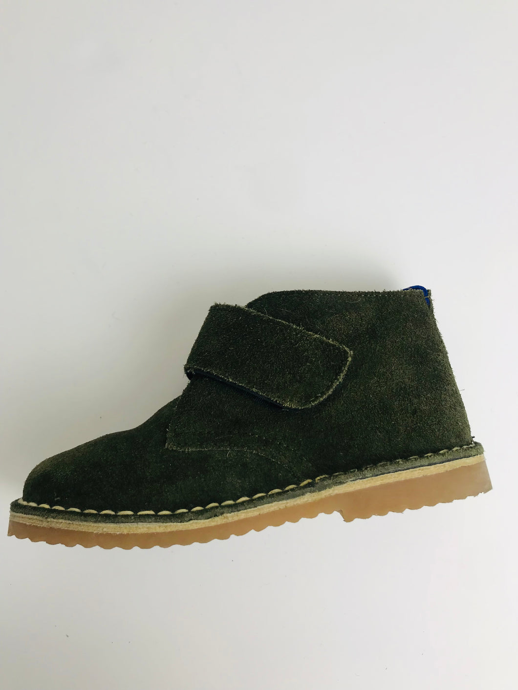 Boden Kid's Faux Fur Leather Boots | EU27 | Green