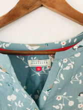 Load image into Gallery viewer, Brakeburn Women&#39;s Bird Print Button-Up Shirt | UK16 | Blue
