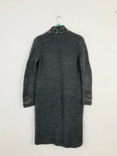 Load image into Gallery viewer, Jigsaw Women’s Longline Midi Beaded Wool Blend Cardigan | M UK10 | Grey

