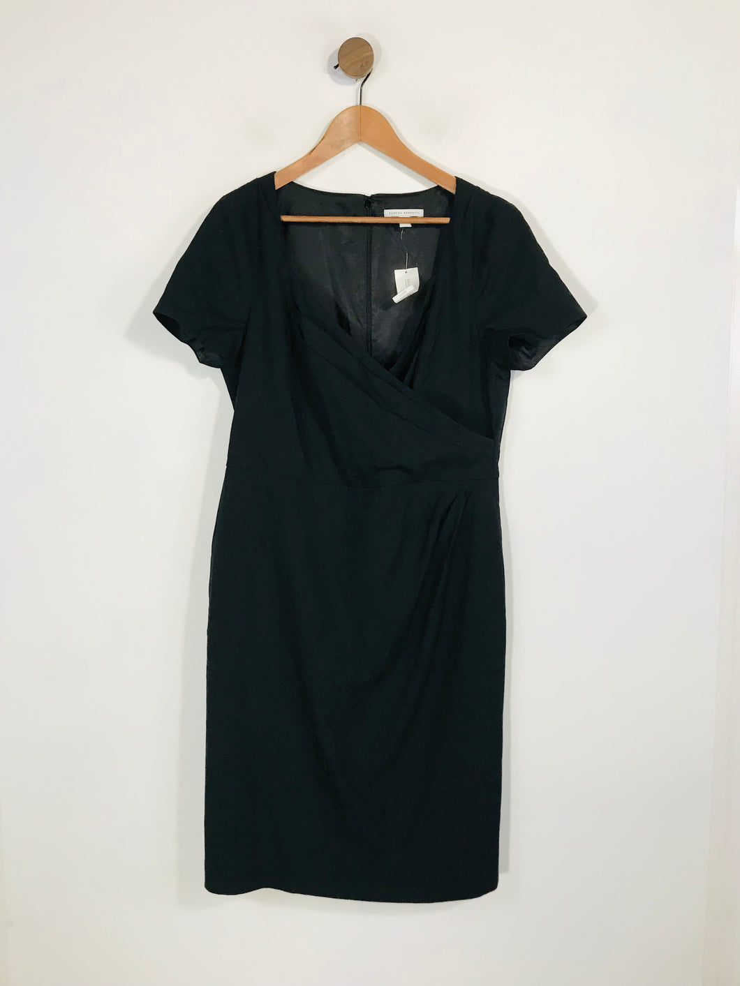 Banana Republic Women's Wool Smart A-Line Dress | UK14 | Black