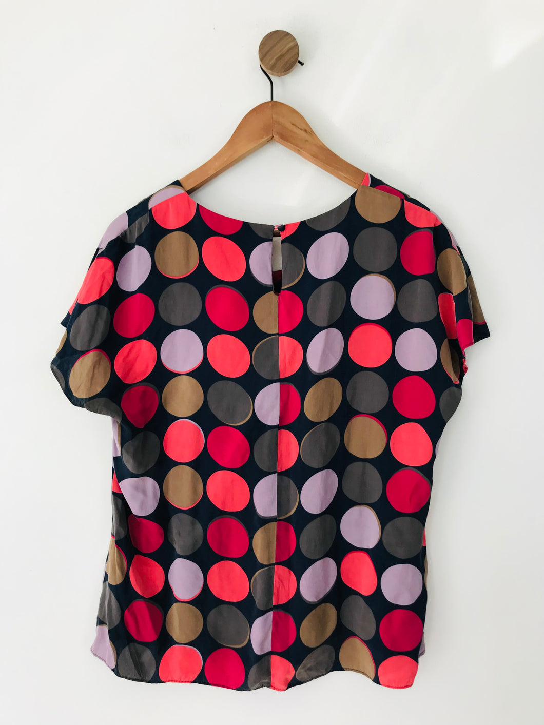 Boden Women's Silk Polka Dot Blouse | UK16 | Multicolour