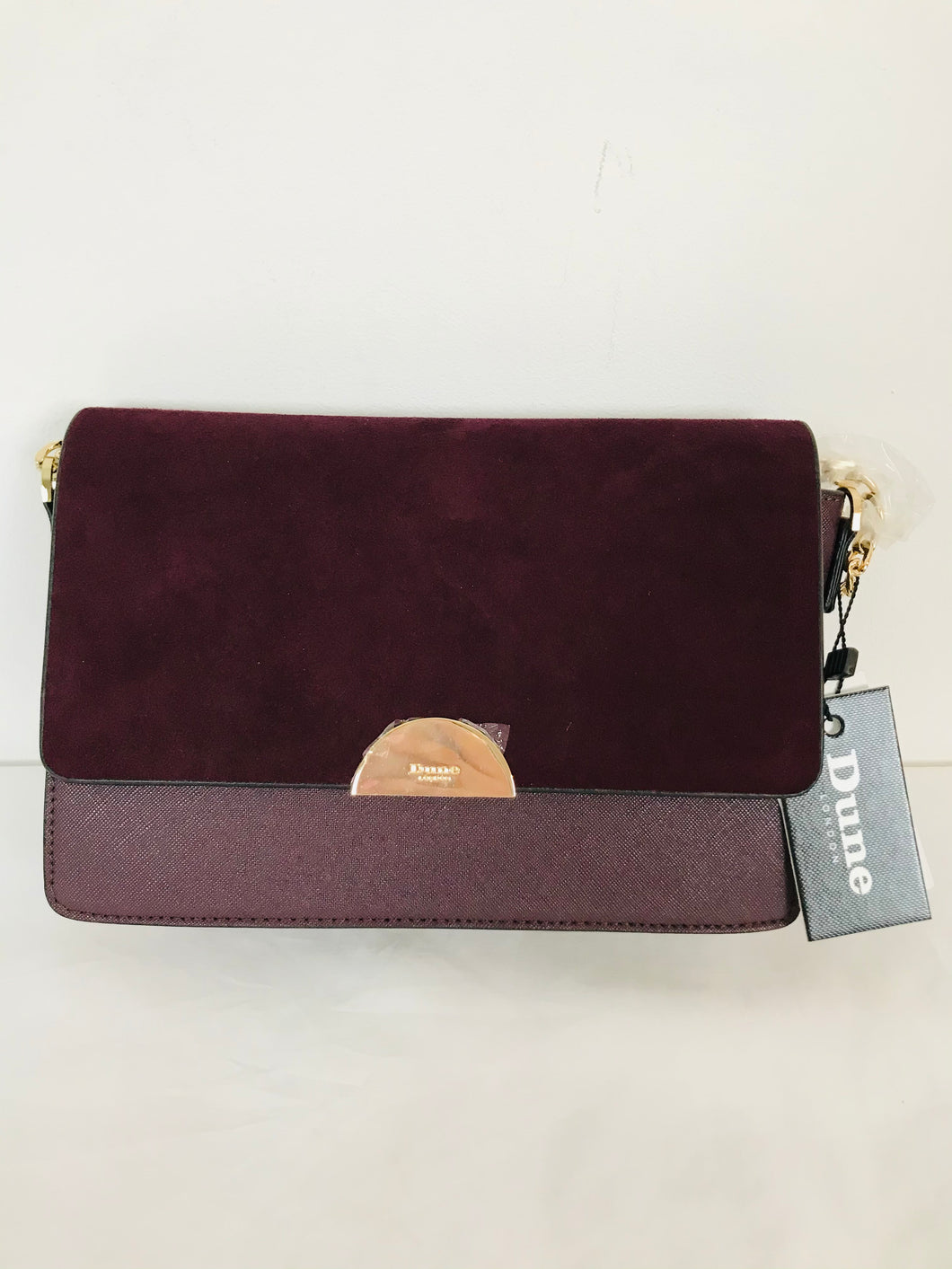 Dune Women’s Leather Crossbody Bag NWT | H7 W9.5 | Purple