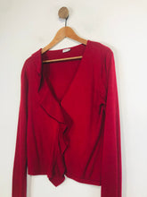 Load image into Gallery viewer, InWear Women&#39;s Cotton Ruffle Cardigan | L UK14 | Red
