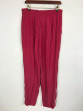 Load image into Gallery viewer, Country Casuals Women&#39;s High Waist Smart Trousers | UK14 | Red
