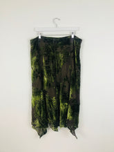 Load image into Gallery viewer, Aideen Bodkin Womens Floral Midi Skirt | UK16 | Green
