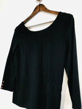 Load image into Gallery viewer, Des Petits Hauts Women&#39;s Cotton Long Sleeve T-Shirt | 1 | Black
