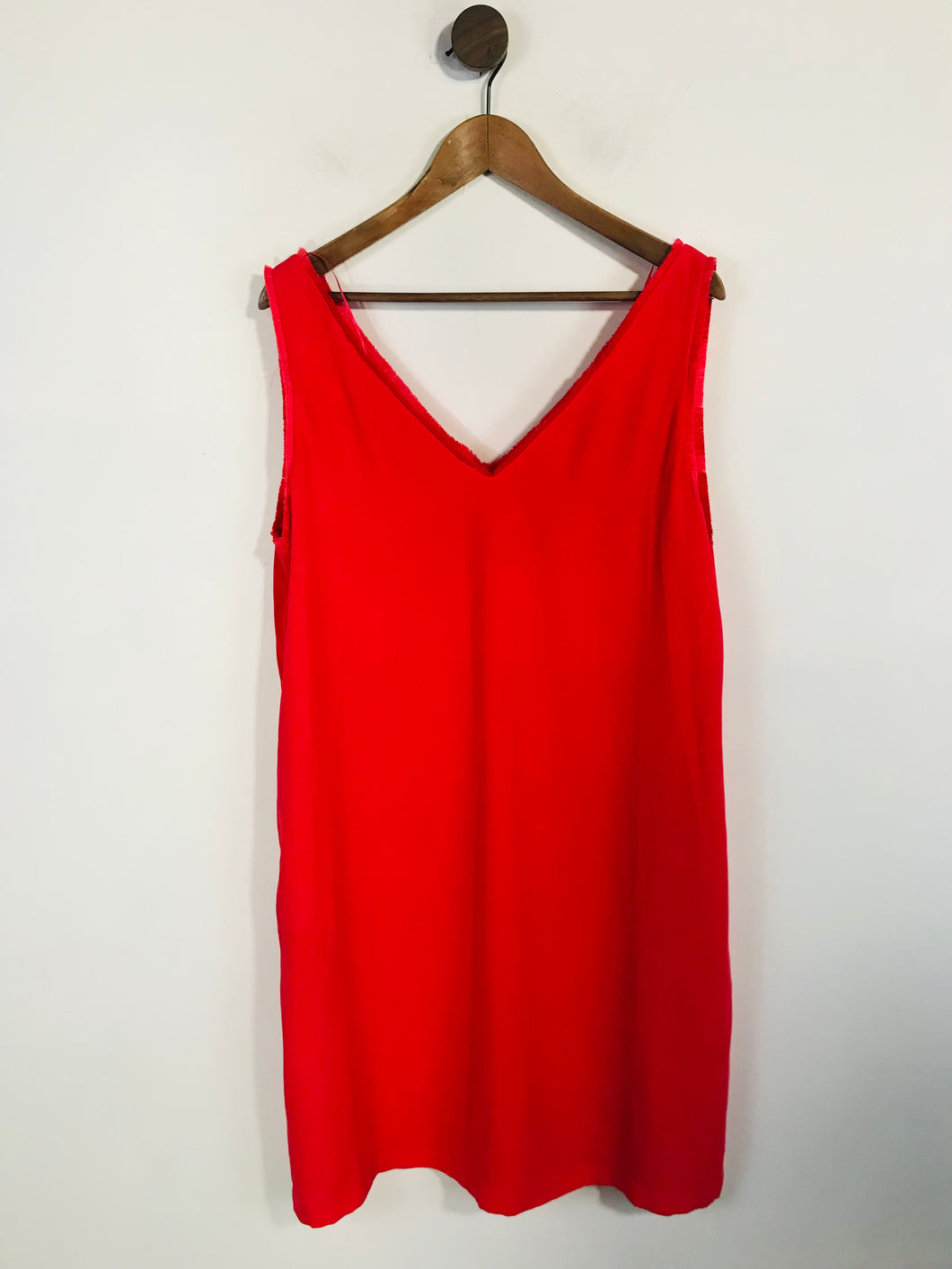 Hush Women's V neck Shift Dress | UK16 | Red