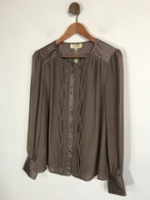 Load image into Gallery viewer, Viyella Women&#39;s Button-up Blouse NWT | UK14 | Brown
