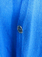 Load image into Gallery viewer, Jean Muir Womens Long Wool Cardigan | M | Blue
